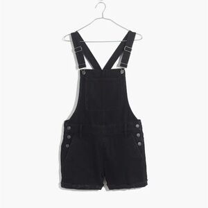 Madewell Black Jean Overalls